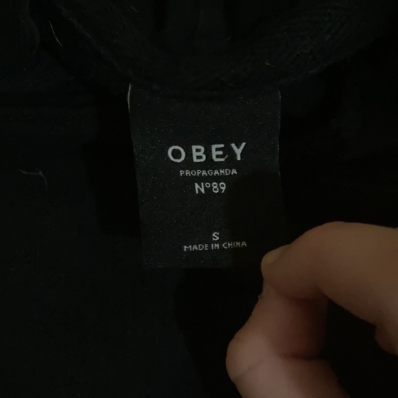 Black OBEY hoodie - Picture 2 of 2